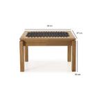 Banco Trançado 59cm P/área Externa Coberta Eucalipto - Jatob