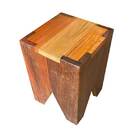 Banco Volp Quadrado Banqueta Puff Seat Garden Madeira De Demo