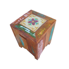 Banco Volpi Rústico Flower Em Madeira De Demolição - 1333