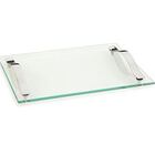 Bandeja 30 X 25cm De Vidro Transparente Forma Andrea Para Ser