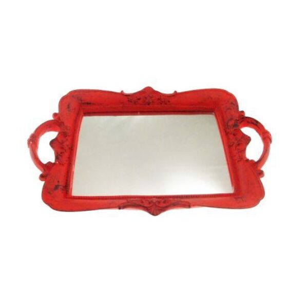 Bandeja  Branco / Azul / Vermelho E Amarelo - Vermelho