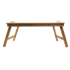 Bandeja Alça Bambu Servir Cafe Da Manha Cama Lanche Almoço Ja