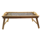 Bandeja Alça Bambu Servir Cafe Da Manha Lanche Almoço Jantar