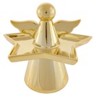 Bandeja Anjo Cerâmica Dourado 19x18 5x17 Cm - D'rossi