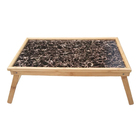 Bandeja Bambu Cafe Da Manha Cama Retratil Pe Dobravel Lanche