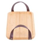 Bandeja Bambu Com Alça Em Couro 28 X 14cm Ecokitchen Mimo Sty