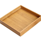 Bandeja Banheiro  Quadrada Bambu Orgânica Yoi