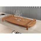 Bandeja Barcelona Decorativa Castanho Com Detalhes Em Metal D