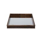 Bandeja C/espelho Coquinho 27x27x4,5cm