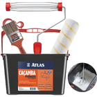 Bandeja Caçamba Balde Pintura 10l + Rolo 23cm Antirespingo +