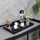 Bandeja Café Alças Bebidas Xícaras Bar Aparador Portátil Ambi