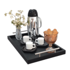 Bandeja Café Alças Bebidas Xícaras Bar Aparador Portátil Ambi