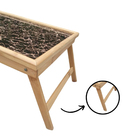 Bandeja Cafe Da Manha Bambu Dobravel Cama Lanche Almoço Janta