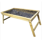 Bandeja Cafe Da Manha Bambu Dobravel Cama Lanche Almoço Janta