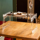 Bandeja Café Da Manhã Hara Acrílico Transparente 50x25 Cm