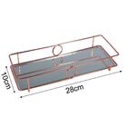 Bandeja Café Da Manhã Luxo 10x28 Organizadora Rosé Gold