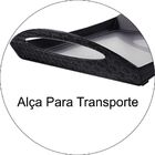 Bandeja Café Da Manhã Translúcida Com Alças - Fumê