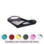 Bandeja Café Da Manhã Translúcida Com Alças - Fumê