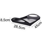 Bandeja Café Da Manhã Translúcida Com Alças - Fumê