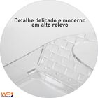 Bandeja Café Da Manhã Translúcida Com Alças - Transparente