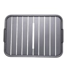 BANDEJA CAFÉ II AÇO 40X55 CINZA