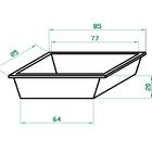 Bandeja Caixa Multiuso Polietileno 85x85x20 100 Litros - Pret
