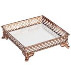 Bandeja Cobre Em Metal Com Espelho