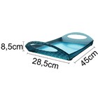 Bandeja Com Alças Para Café Da Manhã Refeições - Azul Turquesa