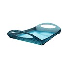 Bandeja Com Alças Para Café Da Manhã Refeições - Azul Turquesa