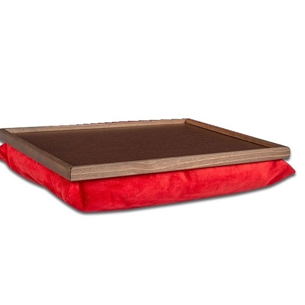 Bandeja Com Almofada Para Notebook - Vermelha