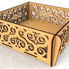 Bandeja Com Detalhes Arabesco Em Mdf