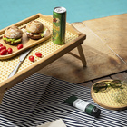 Bandeja com Pés Dobráveis de Bambu Palhinha 50Cm Oikos