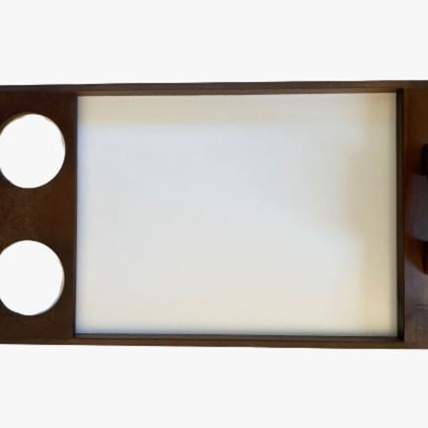 Bandeja Com Suporte Para Copos - Rustica - Chef Style