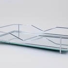 Bandeja Cromada Espelhada Para Banheiro Hara 15x25 Cm Vivi