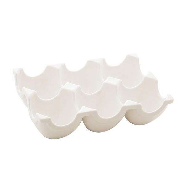 Bandeja De 6 Ovos Lyor New Bone Montana De Porcelana 14cm