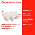 Bandeja De 6 Ovos Lyor New Bone Montana De Porcelana 14cm