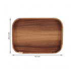 Bandeja De Acácia Arredondada 40Cm Oikos