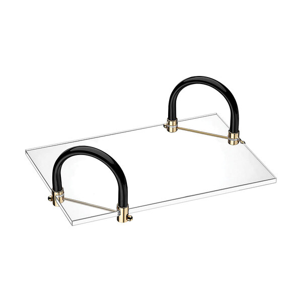 Bandeja De Acrílico Hara Kira Com 2 Alças 31x21x11 Cm Alça Co