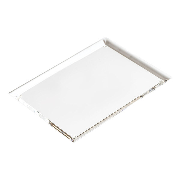 Bandeja De Acrílico Hara Transparente Diamantada 42x33 Cm