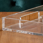 Bandeja De Acrílico Hara Transparente Serviço 30x20x4 Cm