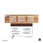 Bandeja De Apoio Para Banheira Pingoo.casa - Madeira