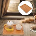 Bandeja De Bambu Design Luxo Para Servir Café Da Manha 37cm