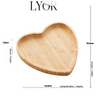 Bandeja De Bambu Heart 1357 Lyor