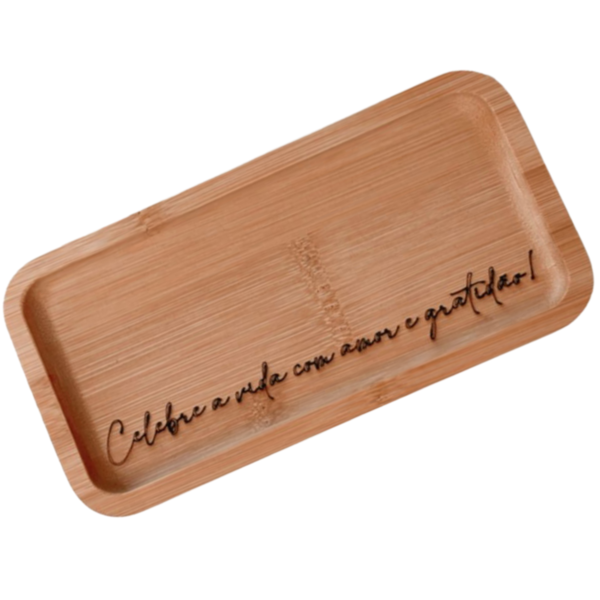 Bandeja De Bambu Retangular Petisqueira Bandeija Para Petisco