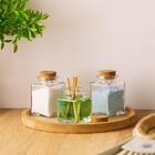 Bandeja De Bambu Round 20cm Lyor Prato Redondo Servir Mesa P