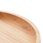 Bandeja De Bambu Round 20cm Lyor Prato Redondo Servir Mesa P