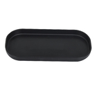Bandeja de Banheiro Plástico Preto Dual Ou