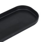 Bandeja de Banheiro Plástico Preto Dual Ou