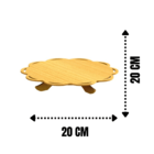 Bandeja De Bolo Com Suporte Em Mdf