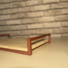 Bandeja De Café Da Manhã Em Madeira Pinus - Cobre